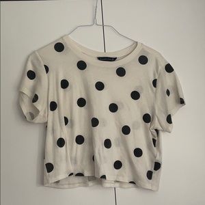 A&F Black and White Polka Dot Shirt